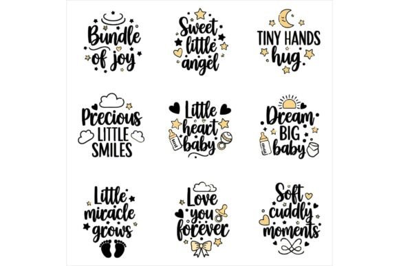 Baby Quotes and Illustrations Freebie Review