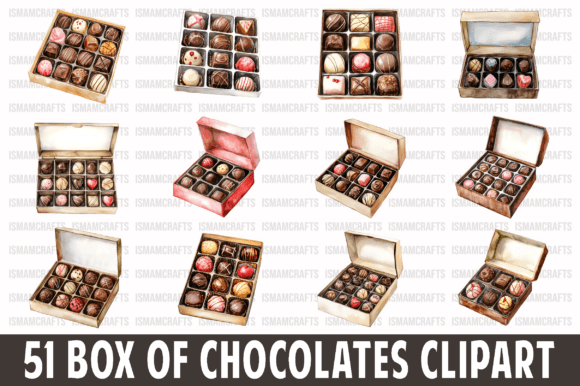 Box of Chocolates Clipart Bundle Review