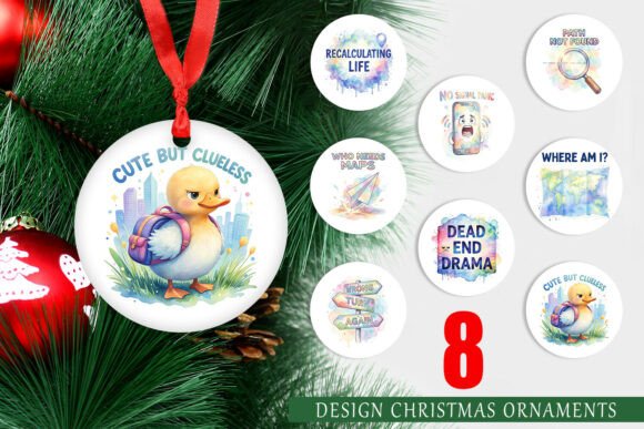 Funny Lost and Confused Ornament PNG Review