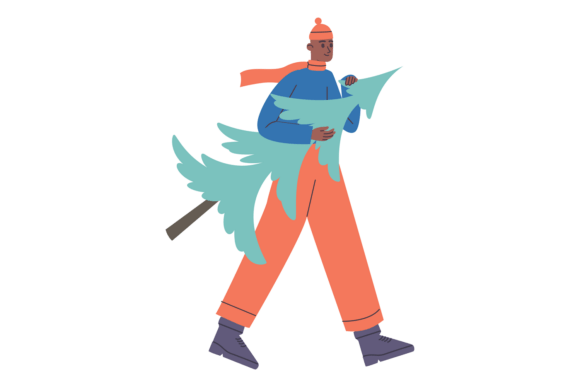 Preparing for Family Holiday. Young Man Illustrations