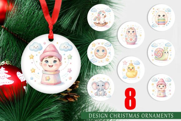 Reviewing the Watercolor Toybox Nursery Ornament PNG