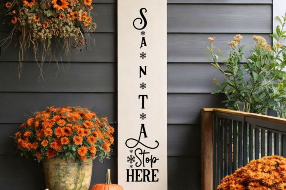 Santa Stop Here SVG: Illustrations for Sellers