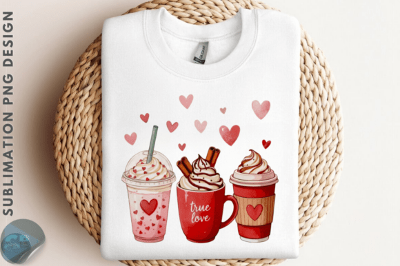 Stitching Love: Reviewing Valentine’s Day Coffee Drinks PNG
