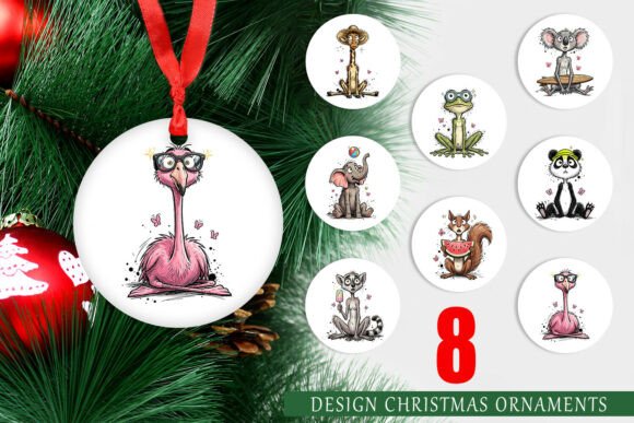 Summer Animal Sketch Ornament PNG Review
