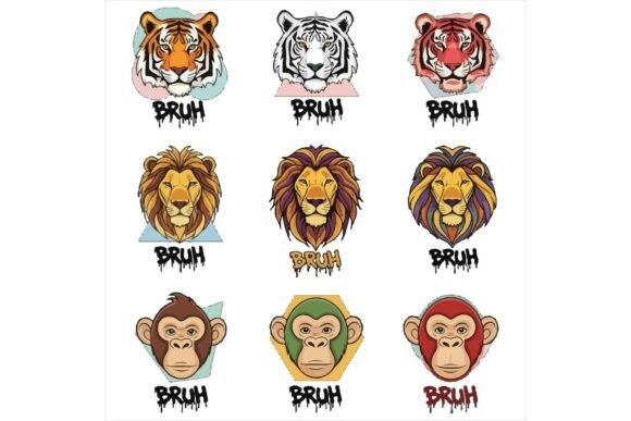 Vibrant Animal Faces with Graffiti Text: A Designer’s Review