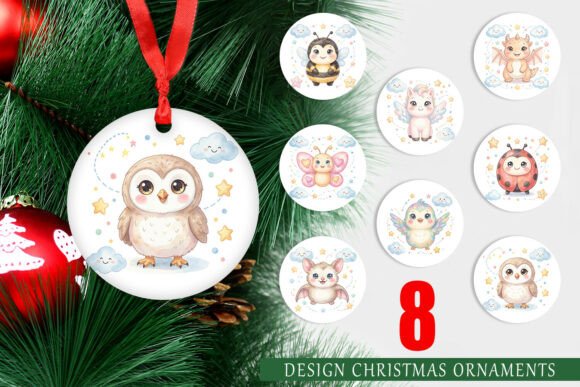 Winged Baby Animal Watercolor Ornament: A Publisher’s Review
